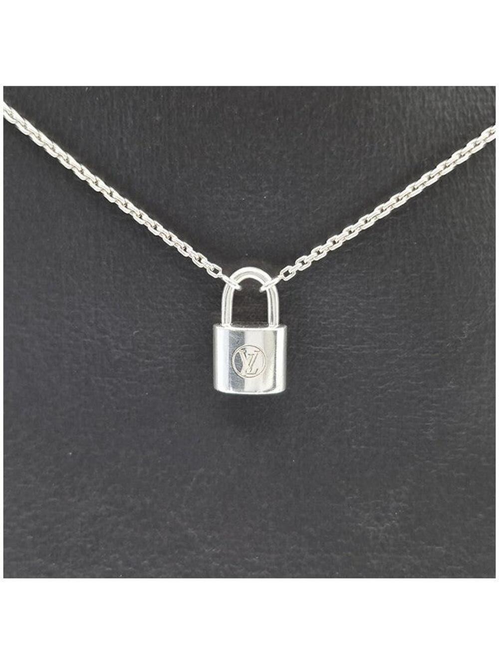 Louis Vuitton Silver Lockit Necklace #364091L52B